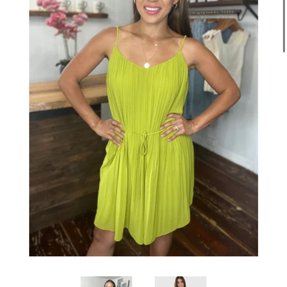 Pleated cami shift dreSs
